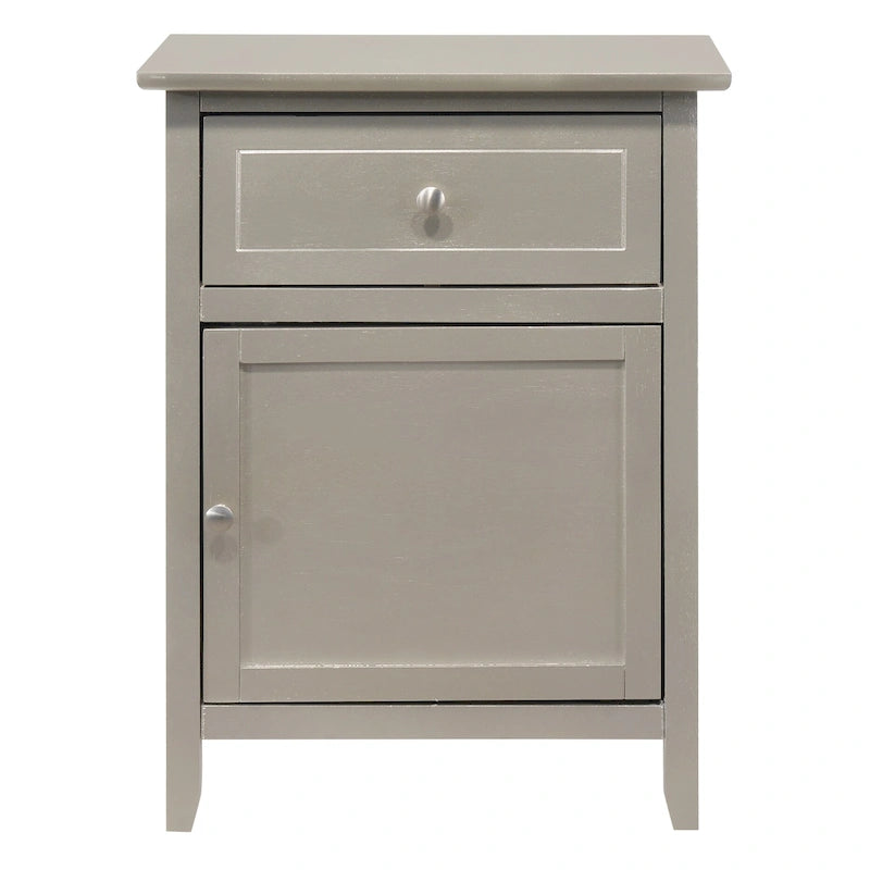Table de chevet, un tiroir avec armoire, multicolore, 1 personne