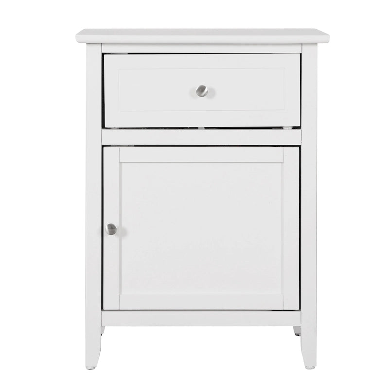 Table de chevet, un tiroir avec armoire, multicolore, 1 personne