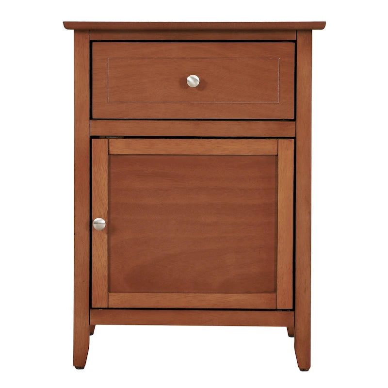 Table de chevet, un tiroir avec armoire, multicolore, 1 personne