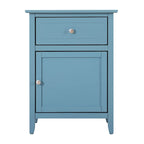 Table de chevet, un tiroir avec armoire, multicolore, 1 personne
