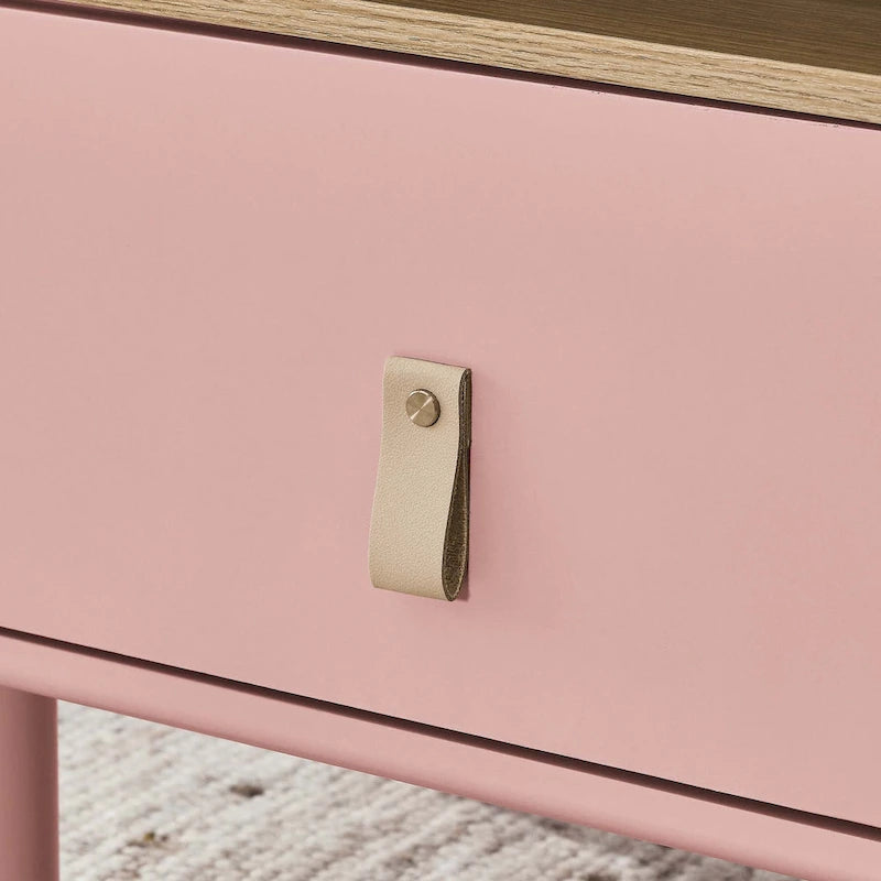 Table de chevet moderne avec tiroir, vert / bleu / rose / blanc — 1 pièce