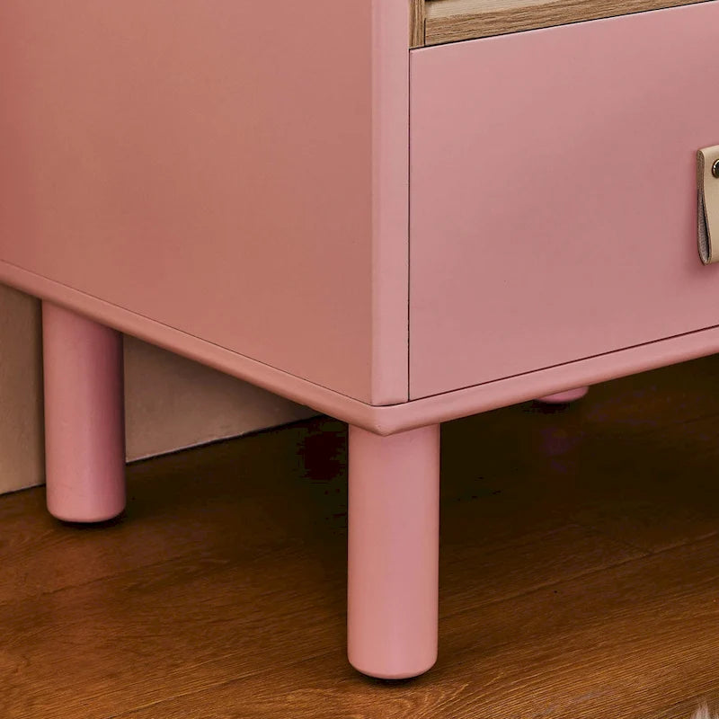 Table de chevet moderne avec tiroir, vert / bleu / rose / blanc — 1 pièce