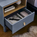 Table de chevet moderne avec tiroir, vert / bleu / rose / blanc — 1 pièce