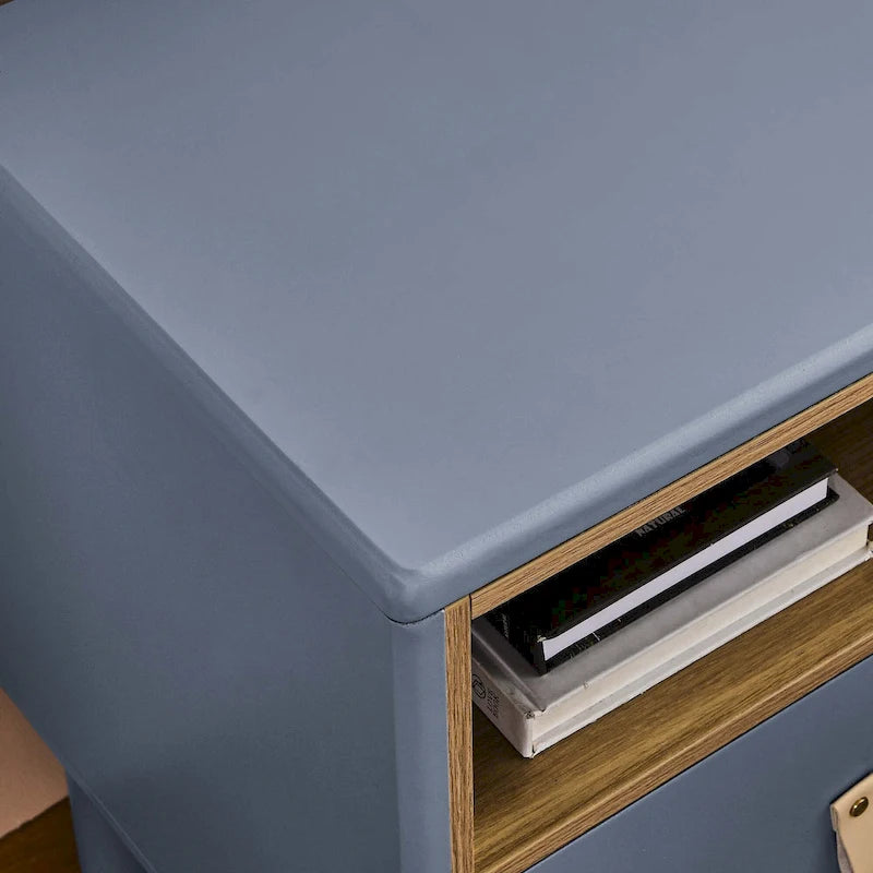 Table de chevet moderne avec tiroir, vert / bleu / rose / blanc — 1 pièce