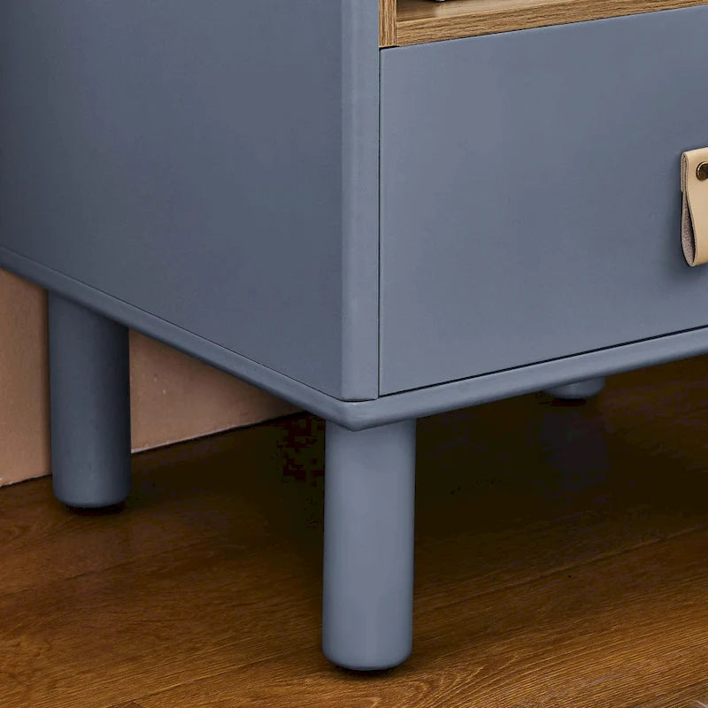 Table de chevet moderne avec tiroir, vert / bleu / rose / blanc — 1 pièce