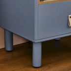 Table de chevet moderne avec tiroir, vert / bleu / rose / blanc — 1 pièce