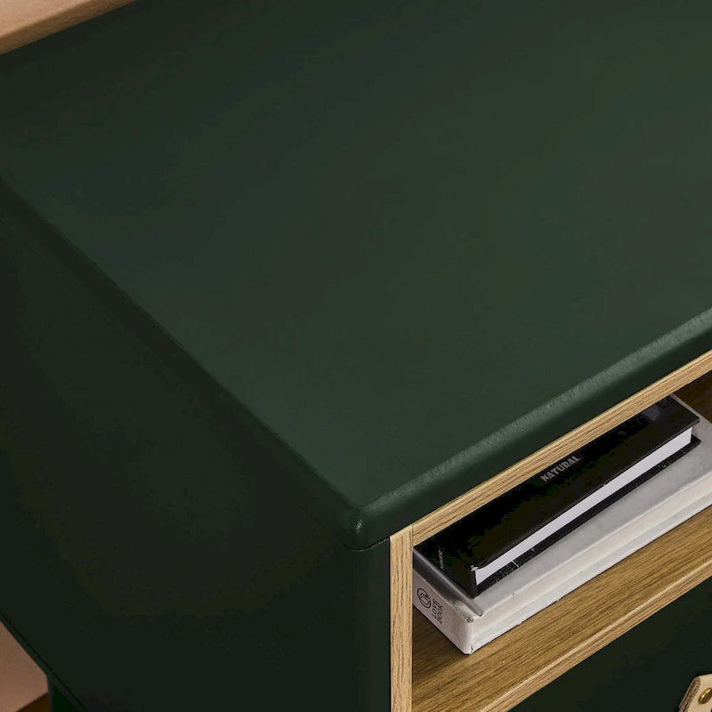 Table de chevet moderne avec tiroir, vert / bleu / rose / blanc — 1 pièce