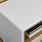 Table de chevet moderne avec tiroir, vert / bleu / rose / blanc — 1 pièce