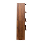 Meuble de rangement à porte vitrée (blanc/marron) — Polyvalent, Usage unique