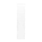 Meuble de rangement à porte vitrée (blanc/marron) — Polyvalent, Usage unique