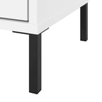 Meuble bas de rangement blanc avec portes, 1 personne