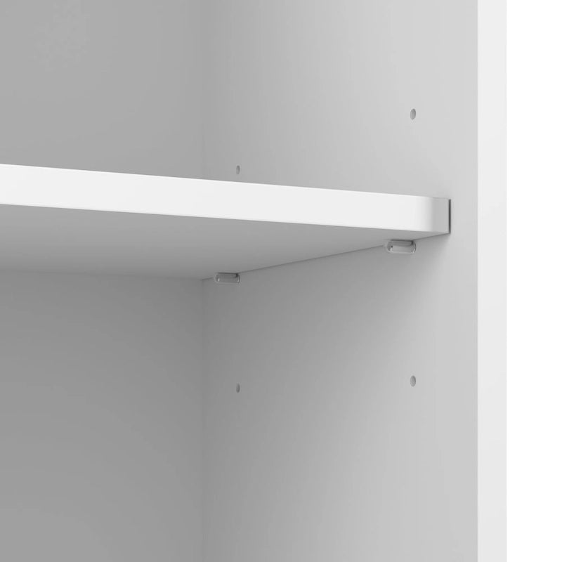 Meuble bas de rangement blanc avec portes, 1 personne