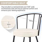 Chaise de salle à manger en cuir vert/marron/beige/noir/gris avec pieds en métal — Lot de 2