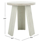 Table d'appoint en bois plaqué Chêne Naturel / Noir / Chêne Rustique / Chêne Blanc Lavé, Simple
