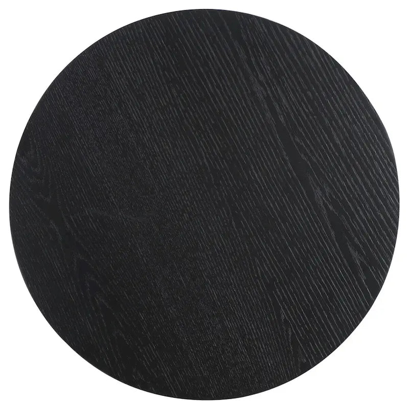 Table d'appoint en bois plaqué Chêne Naturel / Noir / Chêne Rustique / Chêne Blanc Lavé, Simple