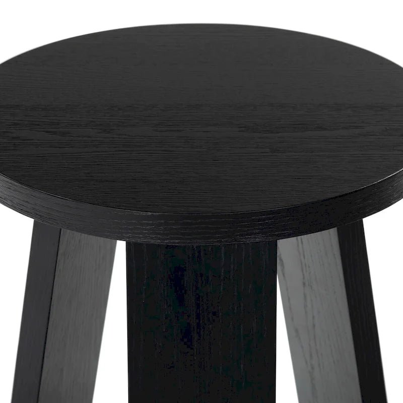 Table d'appoint en bois plaqué Chêne Naturel / Noir / Chêne Rustique / Chêne Blanc Lavé, Simple