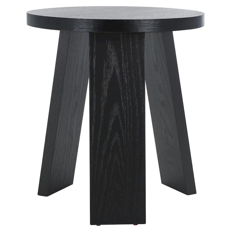 Table d'appoint en bois plaqué Chêne Naturel / Noir / Chêne Rustique / Chêne Blanc Lavé, Simple