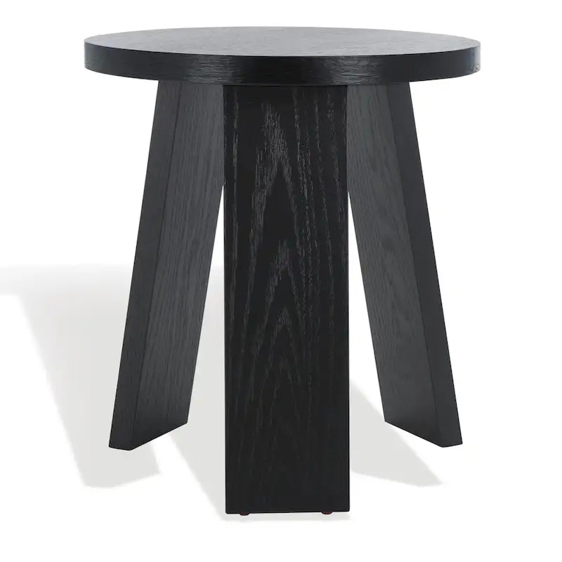 Table d'appoint en bois plaqué Chêne Naturel / Noir / Chêne Rustique / Chêne Blanc Lavé, Simple