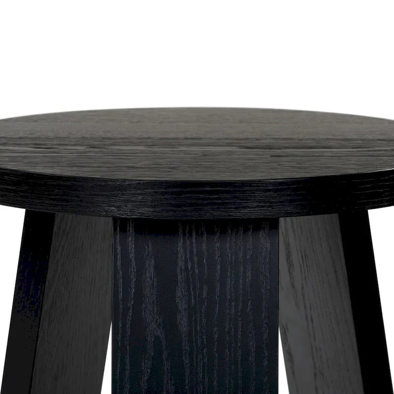 Table d'appoint en bois plaqué Chêne Naturel / Noir / Chêne Rustique / Chêne Blanc Lavé, Simple