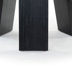 Table d'appoint en bois plaqué Chêne Naturel / Noir / Chêne Rustique / Chêne Blanc Lavé, Simple