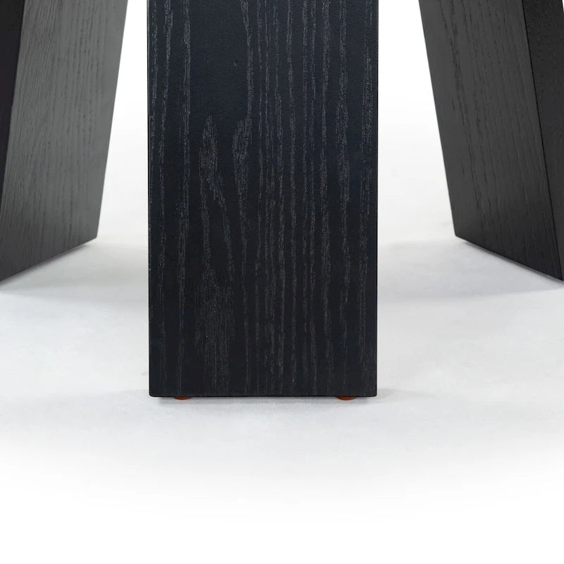 Table d'appoint en bois plaqué Chêne Naturel / Noir / Chêne Rustique / Chêne Blanc Lavé, Simple