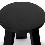 Table d'appoint en bois plaqué Chêne Naturel / Noir / Chêne Rustique / Chêne Blanc Lavé, Simple