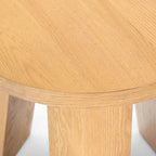 Table d'appoint en bois plaqué Chêne Naturel / Noir / Chêne Rustique / Chêne Blanc Lavé, Simple