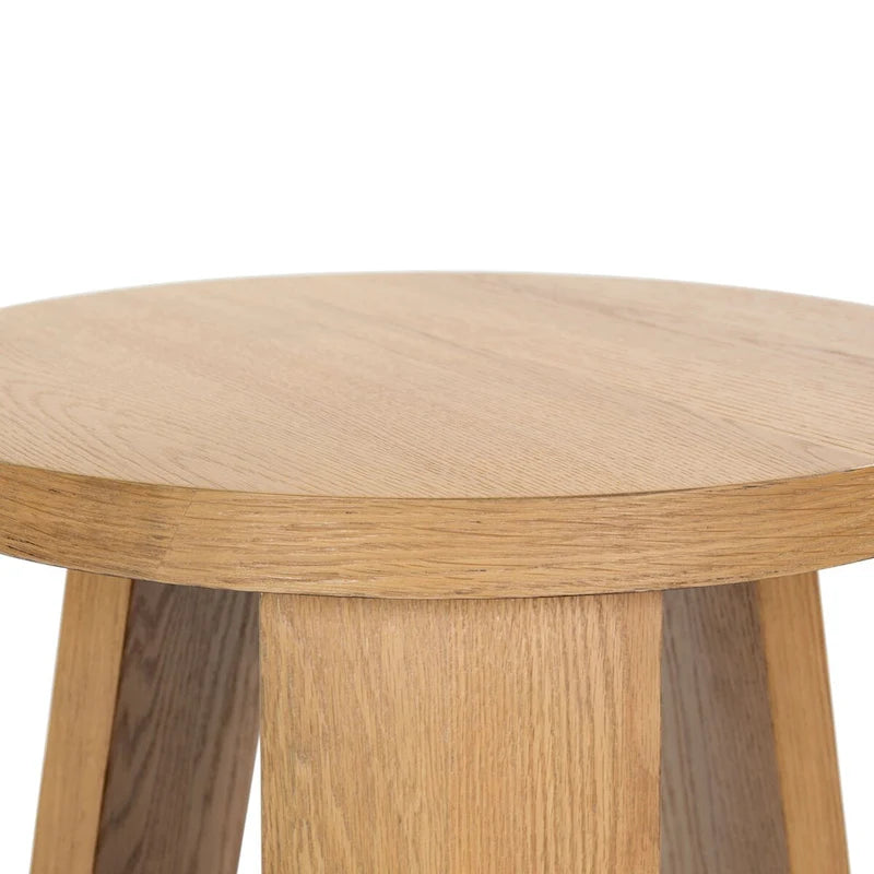 Table d'appoint en bois plaqué Chêne Naturel / Noir / Chêne Rustique / Chêne Blanc Lavé, Simple