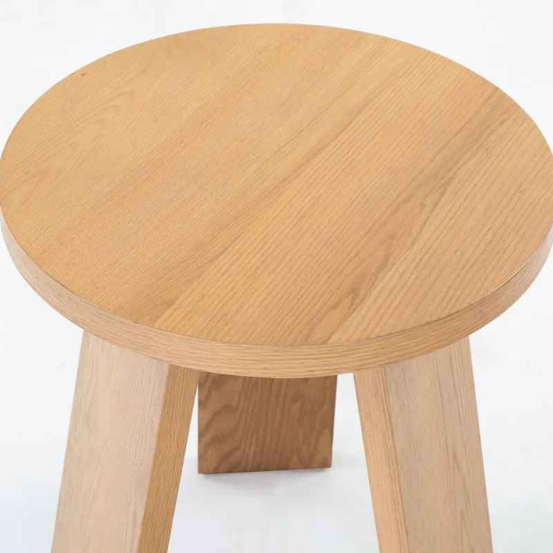 Table d'appoint en bois plaqué Chêne Naturel / Noir / Chêne Rustique / Chêne Blanc Lavé, Simple