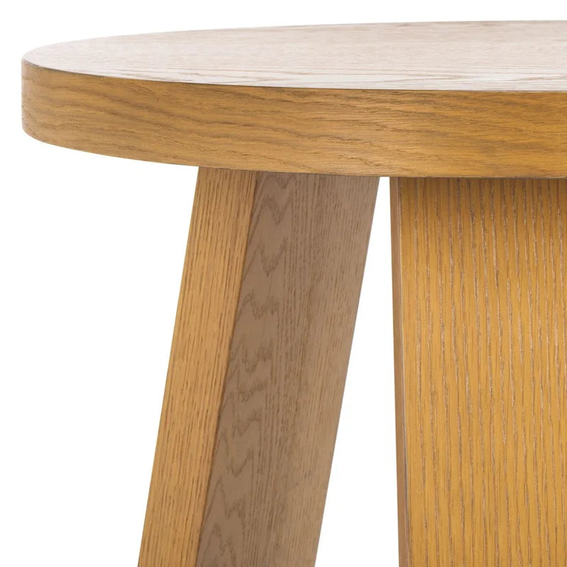 Table d'appoint en bois plaqué Chêne Naturel / Noir / Chêne Rustique / Chêne Blanc Lavé, Simple