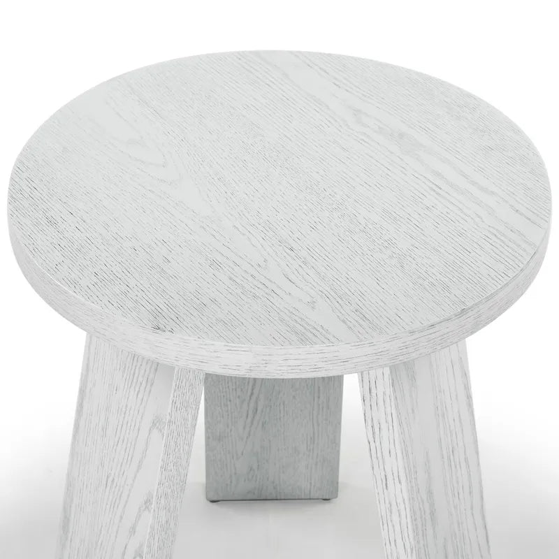 Table d'appoint en bois plaqué Chêne Naturel / Noir / Chêne Rustique / Chêne Blanc Lavé, Simple