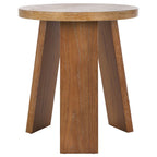 Table d'appoint en bois plaqué Chêne Naturel / Noir / Chêne Rustique / Chêne Blanc Lavé, Simple