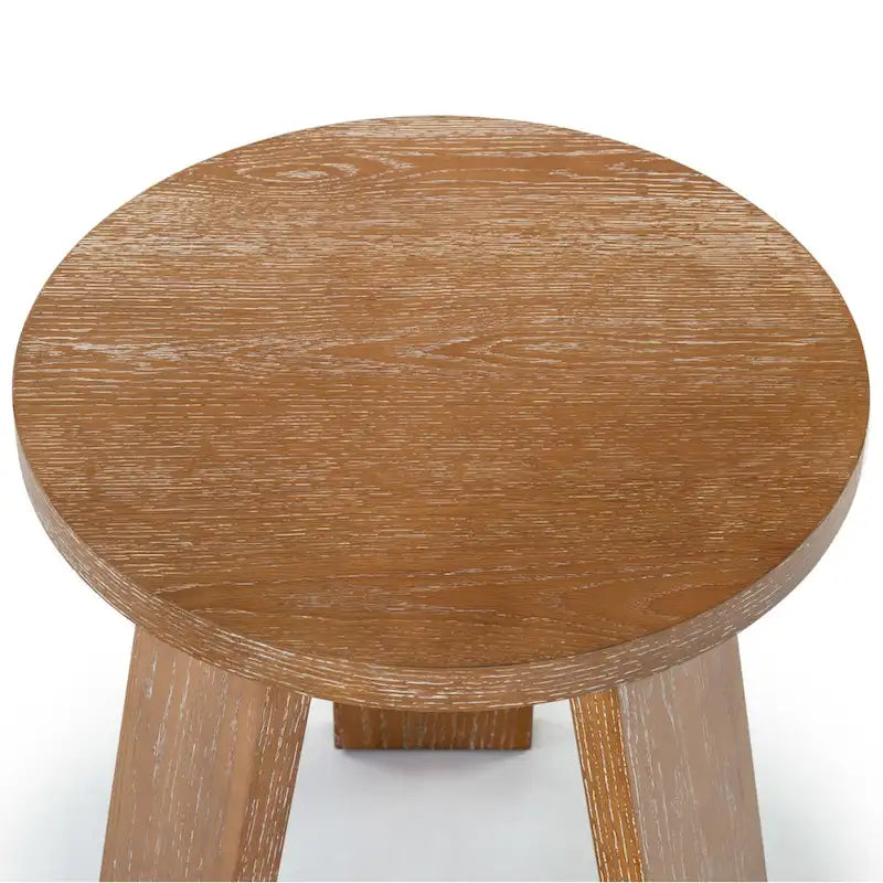 Table d'appoint en bois plaqué Chêne Naturel / Noir / Chêne Rustique / Chêne Blanc Lavé, Simple